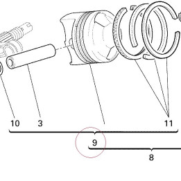 Piston assembly 12221491A