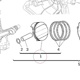Piston assembly 12221582A