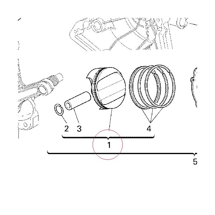 Piston assembly 12221582A
