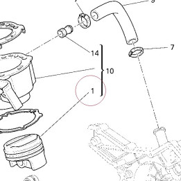 Piston assembly 12221602A