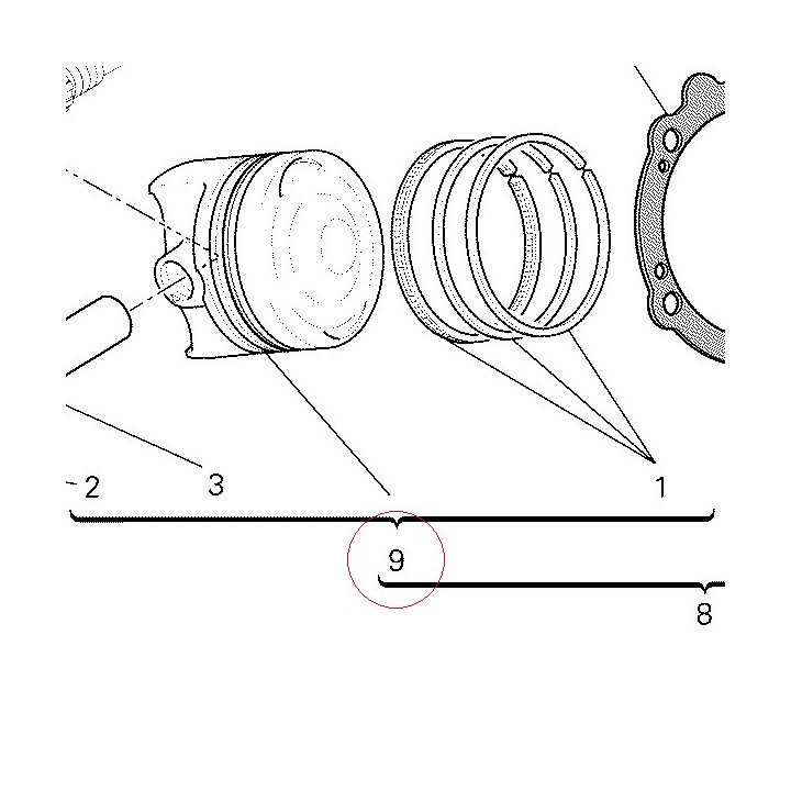 Piston assembly 12221652A