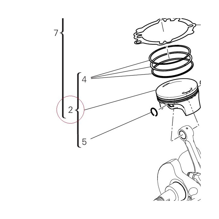 Piston assembly 12221653A