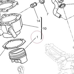 Piston assembly 12221672A