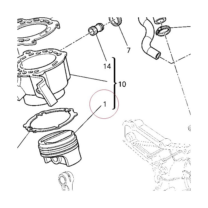 Piston assembly 12221672A