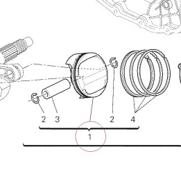 Piston assembly 12221681A