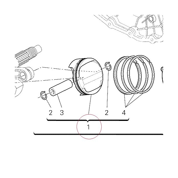 Piston assembly 12221681A