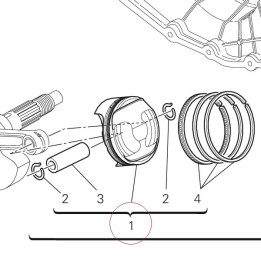 Piston assembly 12221693A