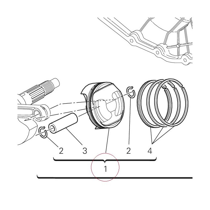 Piston assembly 12221693A