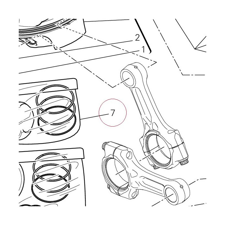 Piston assembly 12221711EC