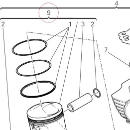 Piston assembly 12221991E