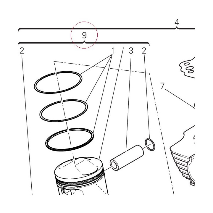 Piston assembly 12221991E