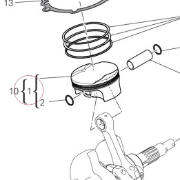 Piston assembly 12222262E