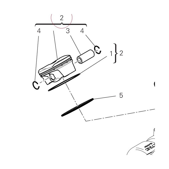 Piston assembly 12222431G
