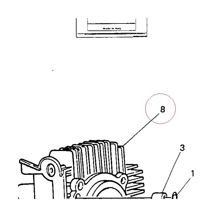 Horizontal cylinder-piston assembly 12510231A