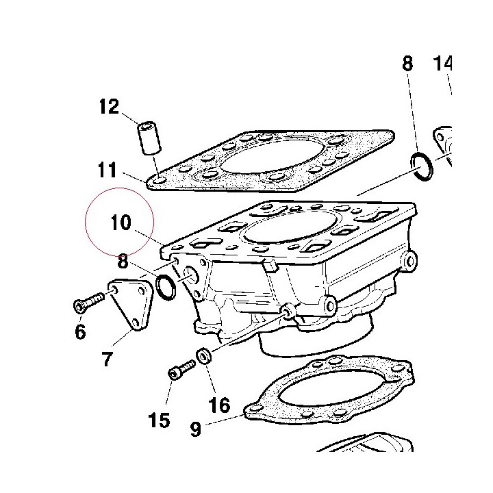 Vertical cylinder 12510451AB