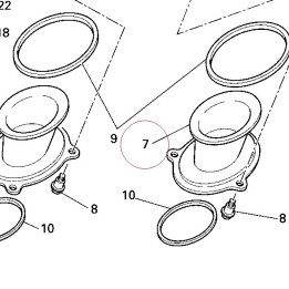 Duct, air inlet 13510261A