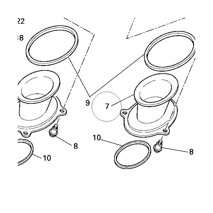 Duct, air inlet 13510261A