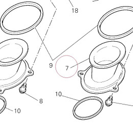 Duct, air inlet 13510351B