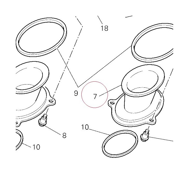 Duct, air inlet 13510351B