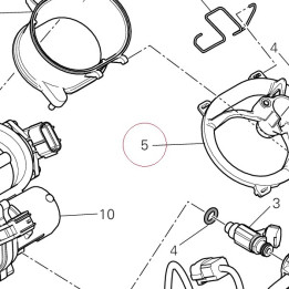 Injector holder upper 13510371B