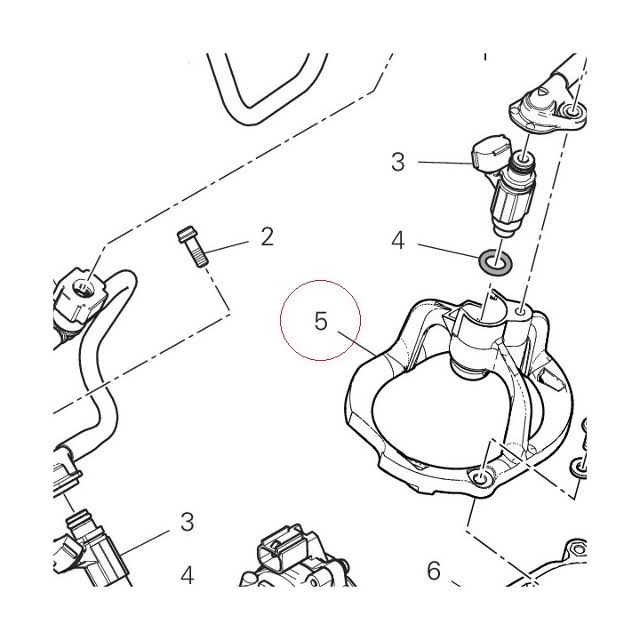 Injector holder 13510511A