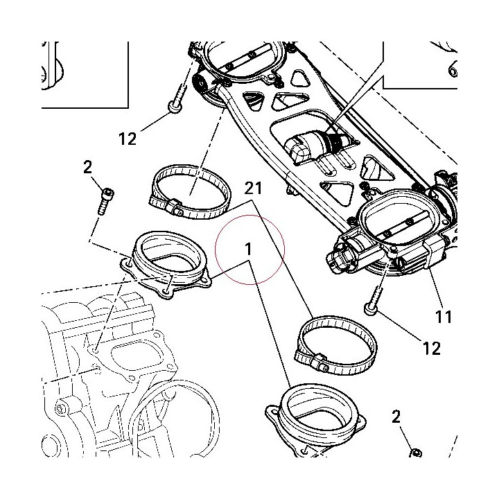 Intake manifold 14010511B