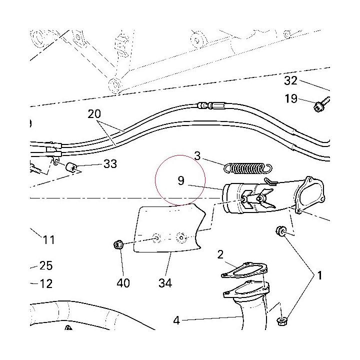 Exhaust manifold 14010592A