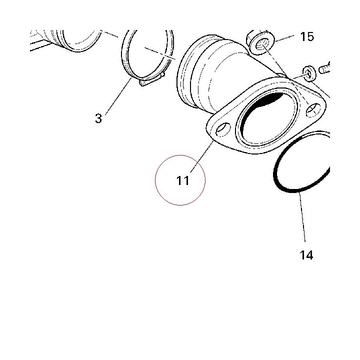 Duct, air inlet 14020142A