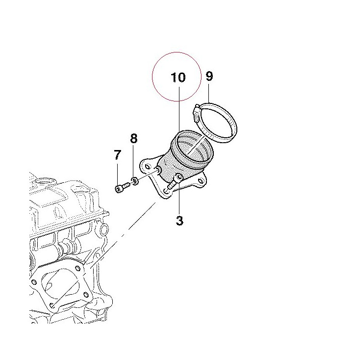 Intake manifold 14020312A