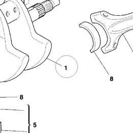 Crankshaft 14620651B