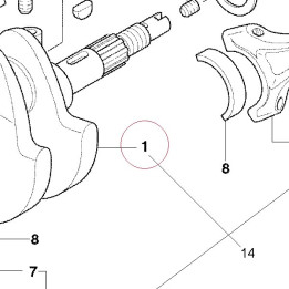 Crankshaft 14620701A