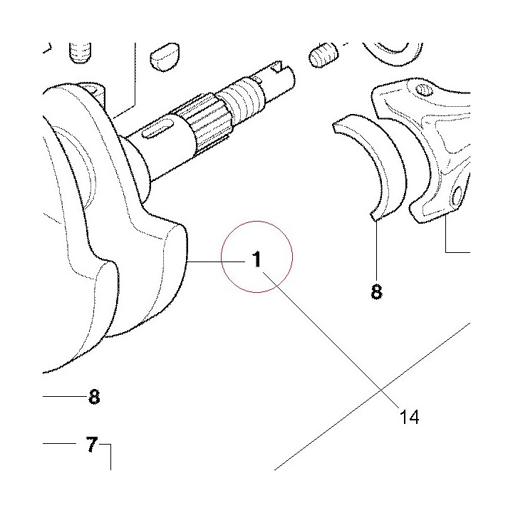 Crankshaft 14620701A