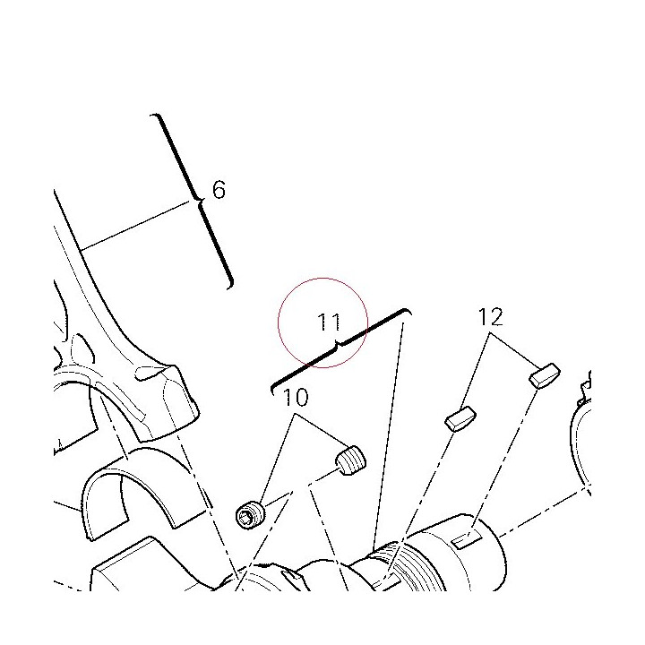 Crankshaft class c 14621872AC