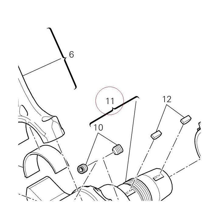 Crankshaft class a 14621874AA
