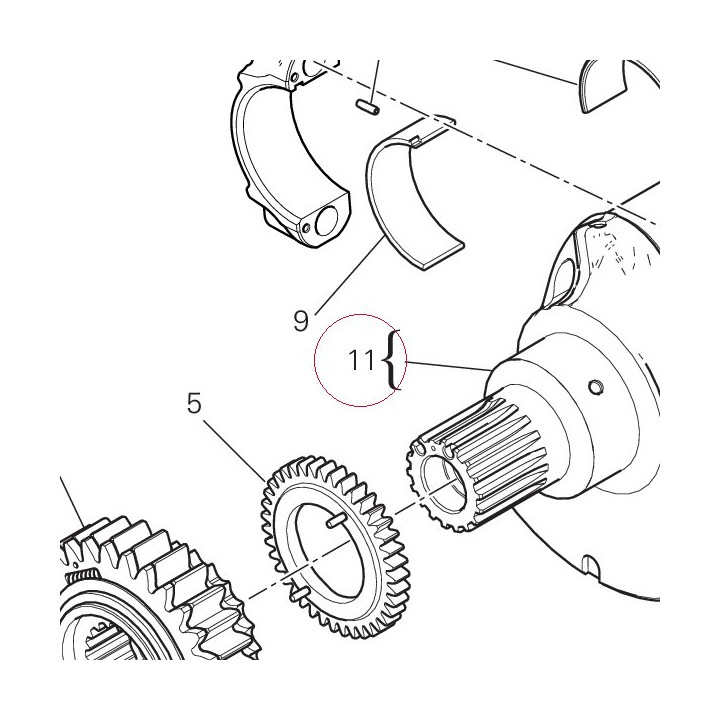 Crankshaft 14622222BE