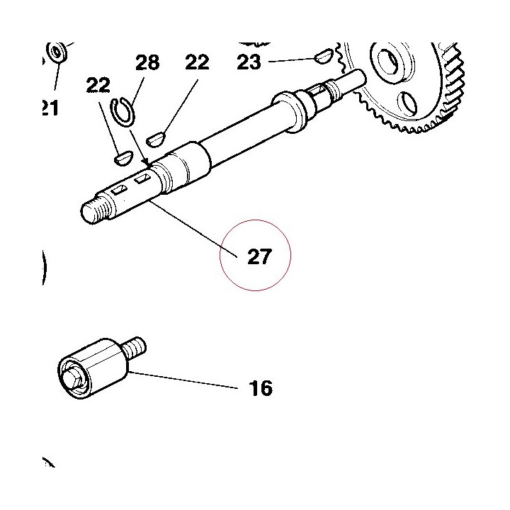 Layshaft timing 14710021A