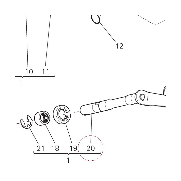 Lever, clutch lifter 14720971A