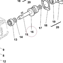 Horizontal head camshaft 14810121A