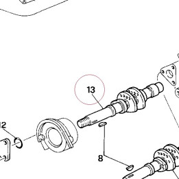 Horizontal intake camshaft 14810321A