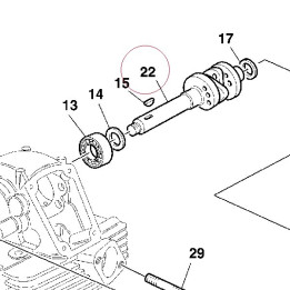 Vertical head camshaft 14810521A