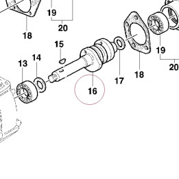 Horizontal head camshaft 14810532A
