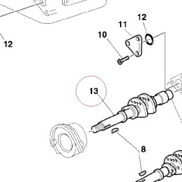 Horizontal intake camshaft 14810561A