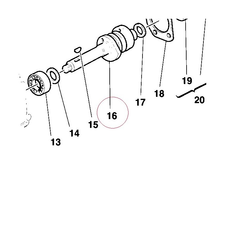 Horizontal head camshaft 14810661A