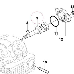 Vertical head camshaft 14811101A