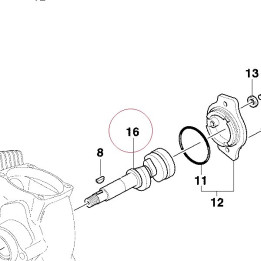 Horizontal head camshaft 14811111A