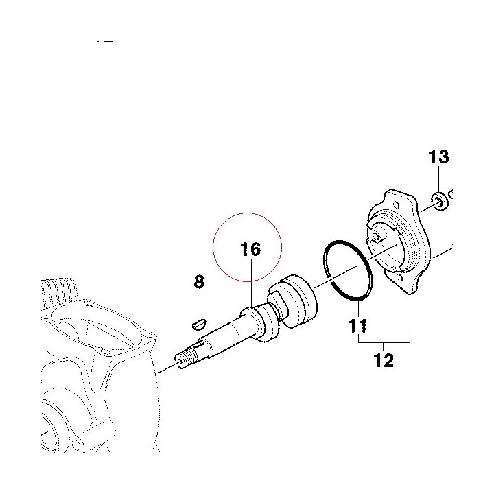 Horizontal head camshaft 14811111A