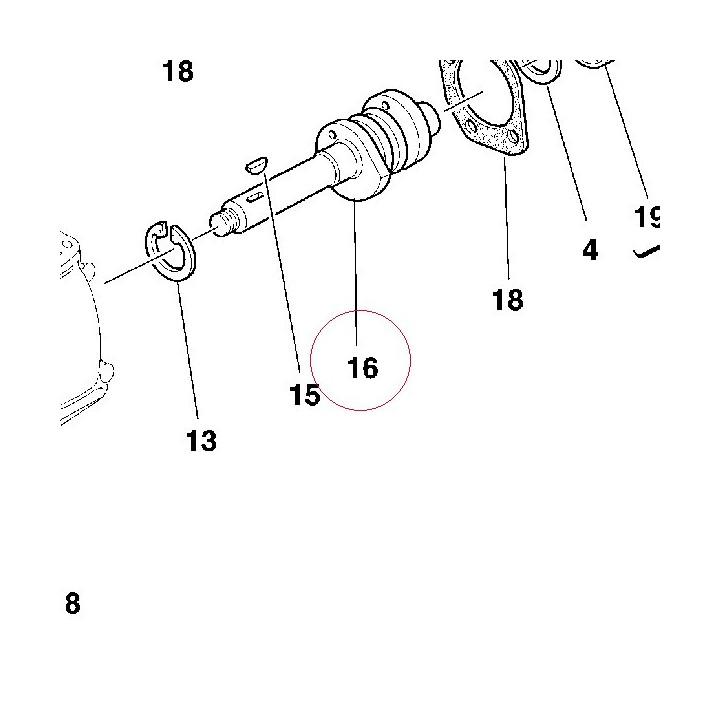 Horizontal head camshaft 14811231A