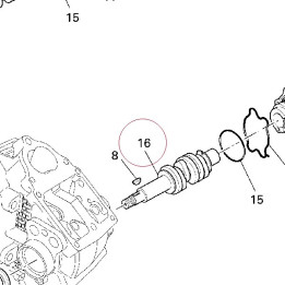 Horizontal head camshaft 14811421A