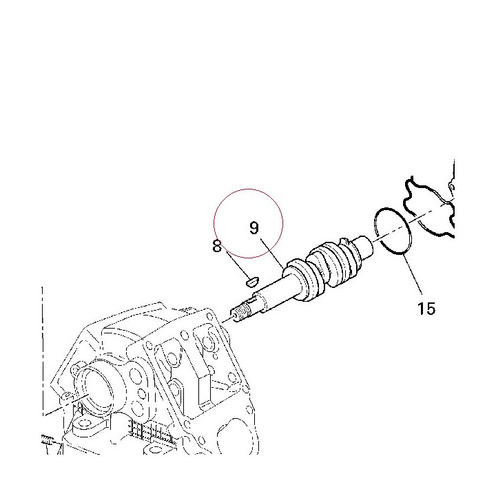 Vertical head camshaft 14811431A