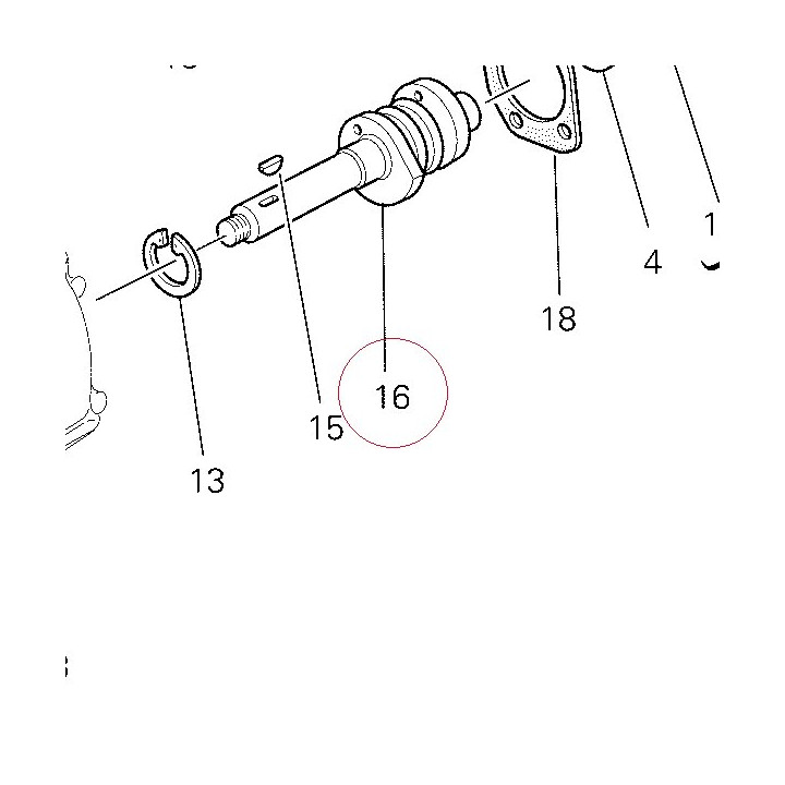 Horizontal head camshaft 14811471A